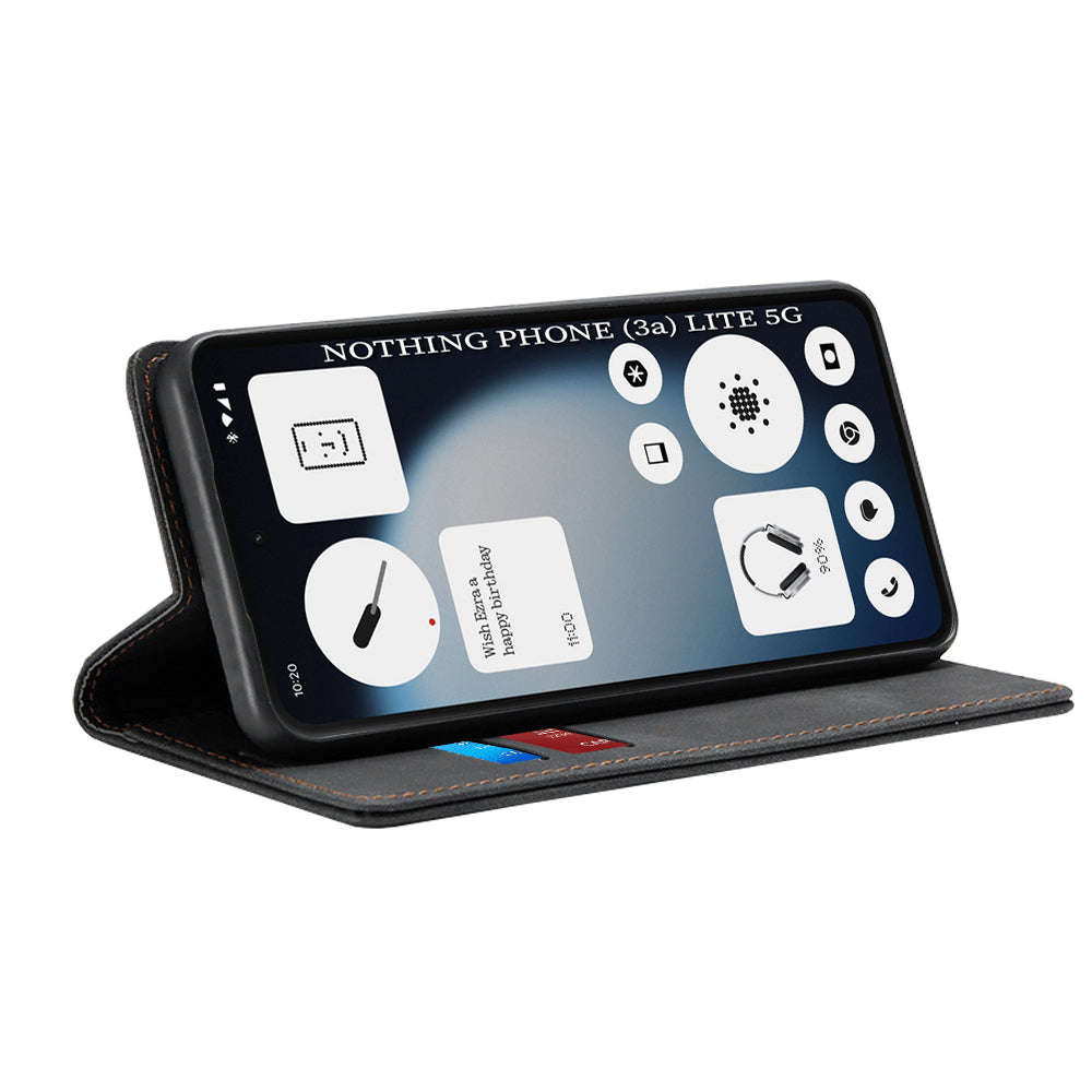 Deksel for Nothing Phone (3a) Lite, Techsuit, Confy, Svart