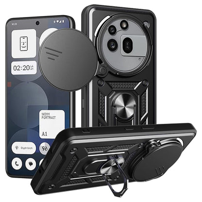 Deksel for Nothing Phone (3a) Pro, Techsuit, CamShield, Svart
