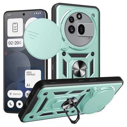 Deksel til Nothing Phone (3a) Pro, Techsuit, CamShield, Grønn