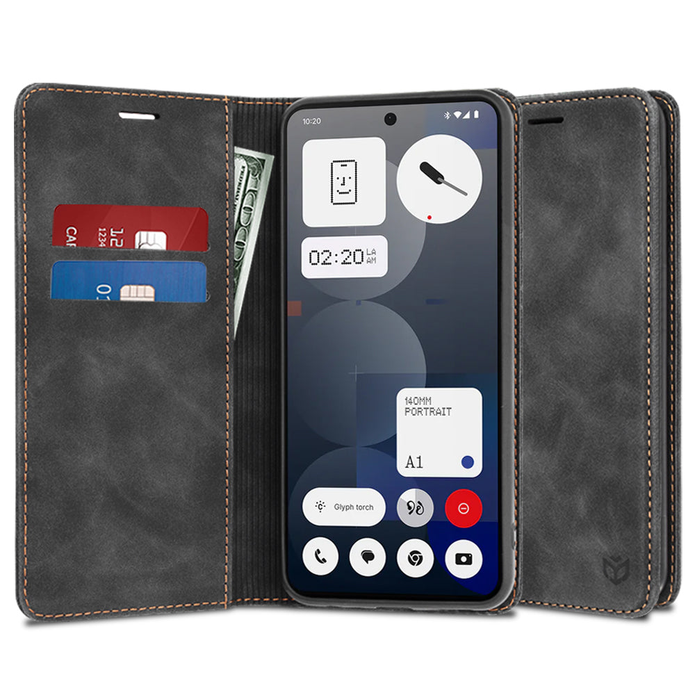 Deksel for Nothing Phone (3a) Pro, Techsuit, Confy, Svart