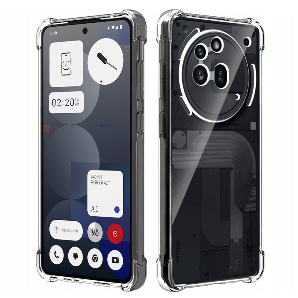 Deksel for Nothing Phone (3a) Pro, Techsuit, Støtsikker Klar, Transparent