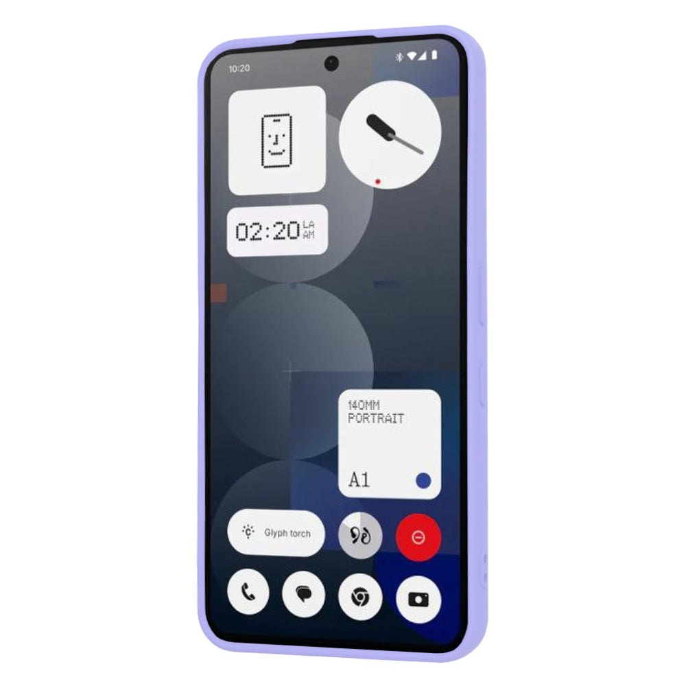 Deksel til Nothing Phone (3a) Pro, Techsuit, SoftFlex, Lys lilla