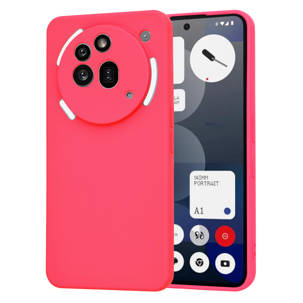 Deksel til Nothing Phone (3a) Pro, Techsuit, SoftFlex, Mørk Rosa