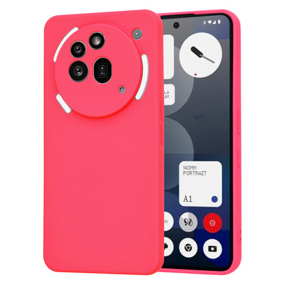 Deksel til Nothing Phone (3a) Pro, Techsuit, SoftFlex, Mørk Rosa