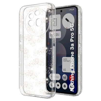 Deksel til Nothing Phone (3a) Pro, Techsuit, SparkleSkin, Transparent