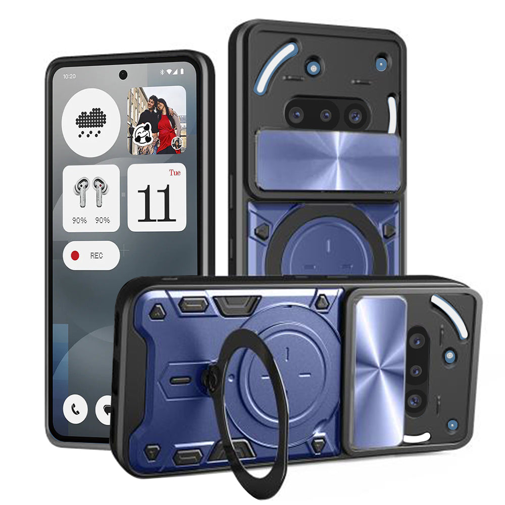 Deksel for Nothing Phone (3a), Techsuit, CamGuard Pro, Blå