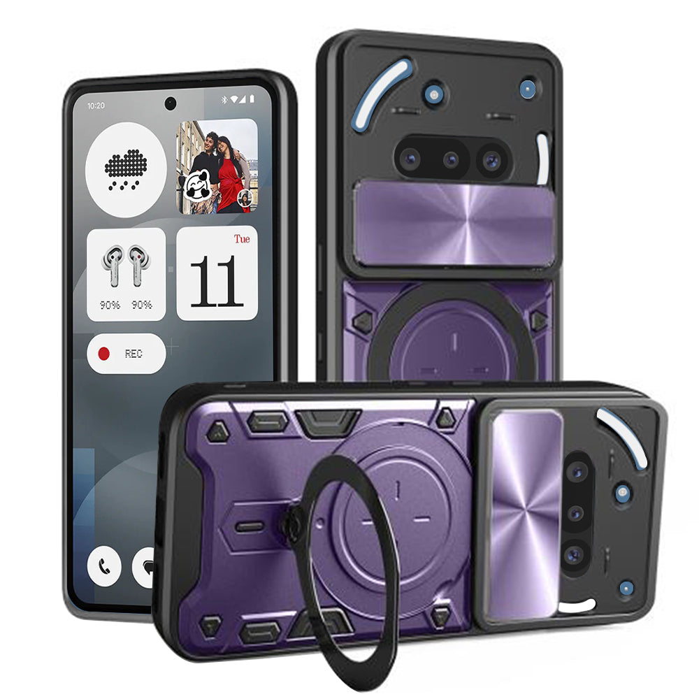 Deksel for Nothing Phone (3a), Techsuit, CamGuard Pro, Lilla