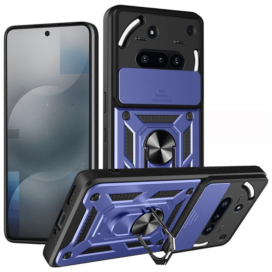 Deksel til Nothing Phone (3a), Techsuit, CamShield, Blå