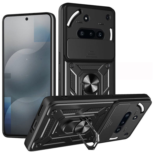 Deksel til Nothing Phone (3a), Techsuit, CamShield, Svart