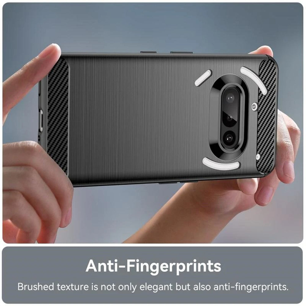 Deksel til Nothing Phone (3a), Techsuit, karbon, blå