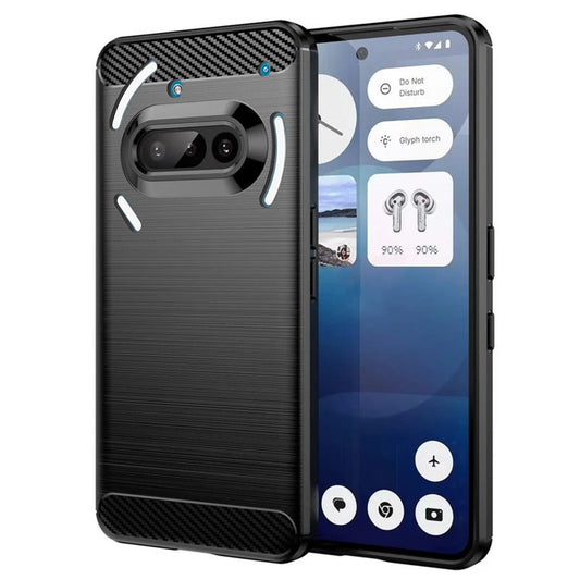 Deksel til Nothing Phone (3a), Techsuit, karbon, svart