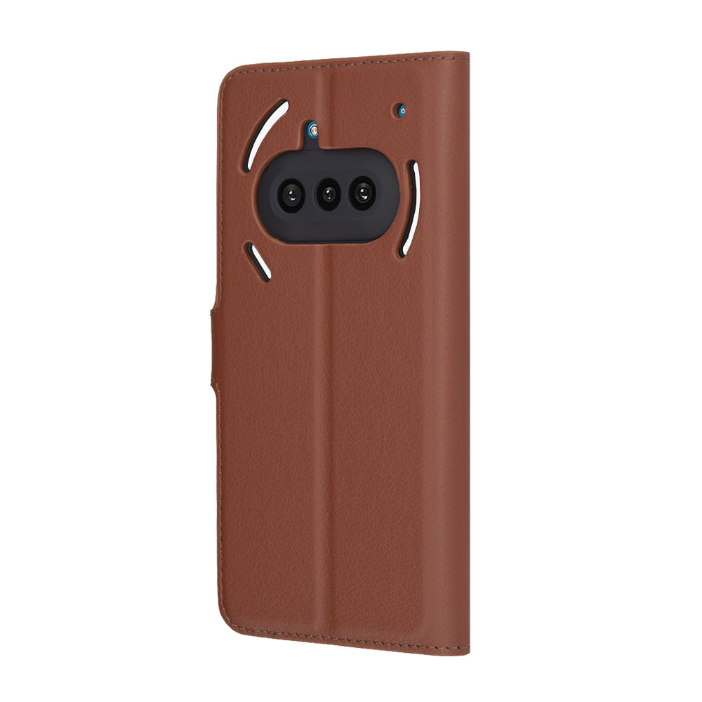 Deksel for Nothing Phone (3a), Techsuit, Leather Folio, Brun