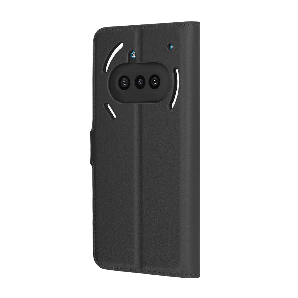 Deksel for Nothing Phone (3a), Techsuit, Leather Folio, Svart