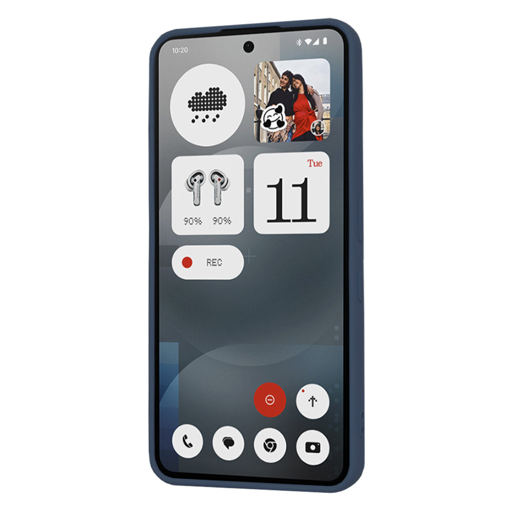 Deksel til Nothing Phone (3a), Techsuit, SoftFlex, Marineblå