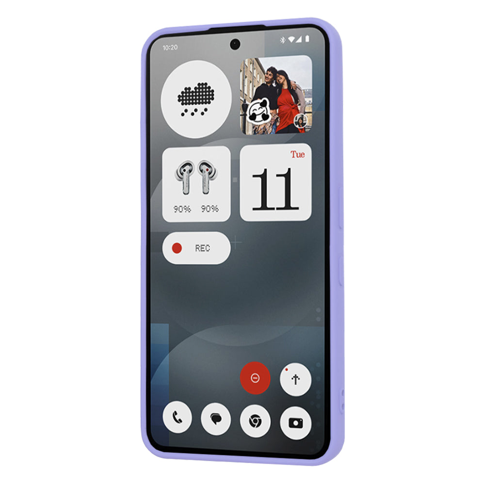 Deksel til Nothing Phone (3a), Techsuit, SoftFlex, Lys lilla