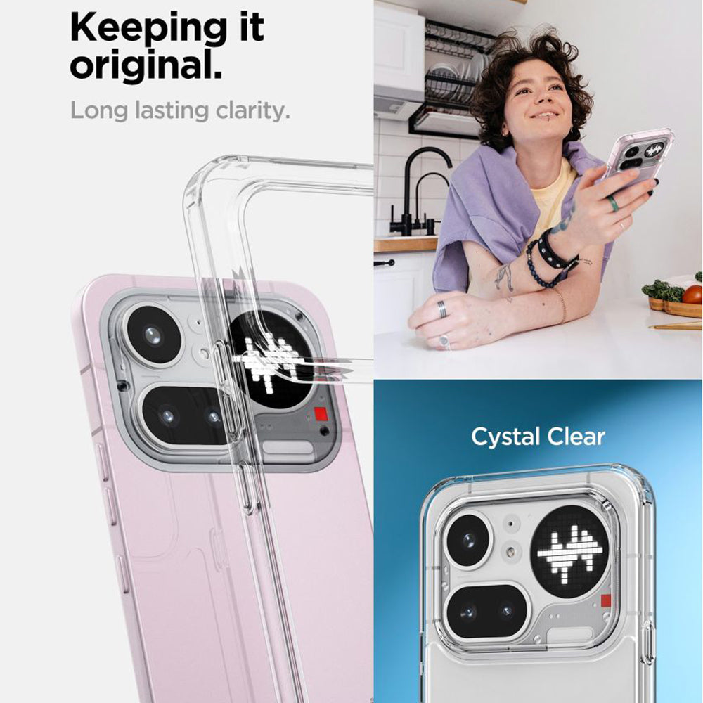 Deksel for Nothing Phone (4a) Pro, Spigen, Ultra Hybrid, Transparent ACS11632