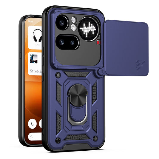 Deksel for Nothing Phone (4a) Pro, Techsuit, CamShield, Blå