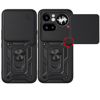 Deksel for Nothing Phone (4a) Pro, Techsuit, CamShield, Svart