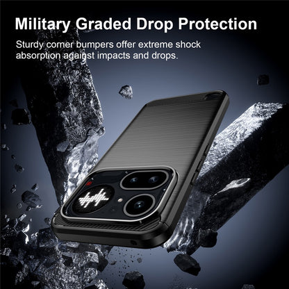 Deksel for Nothing Phone (4a) Pro, Techsuit, Karbon, Svart