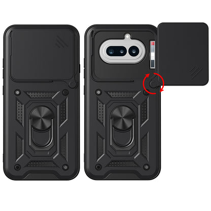 Deksel for Nothing Phone (4a), Techsuit, CamShield, Svart