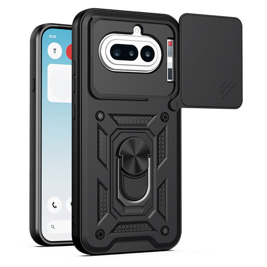 Deksel for Nothing Phone (4a), Techsuit, CamShield, Svart