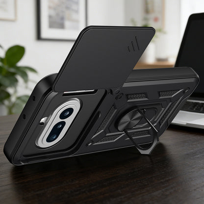 Deksel for Nothing Phone (4a), Techsuit, CamShield, Svart