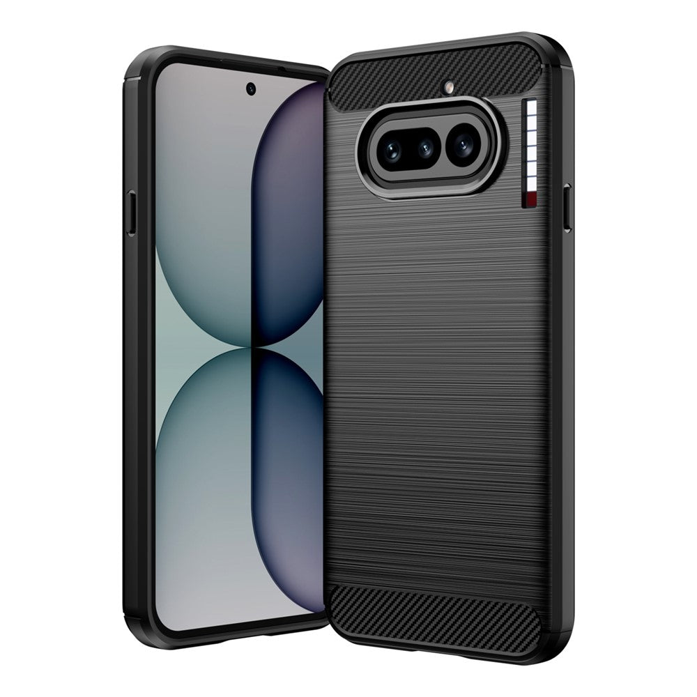 Deksel for Nothing Phone (4a), Techsuit, Karbon, Svart
