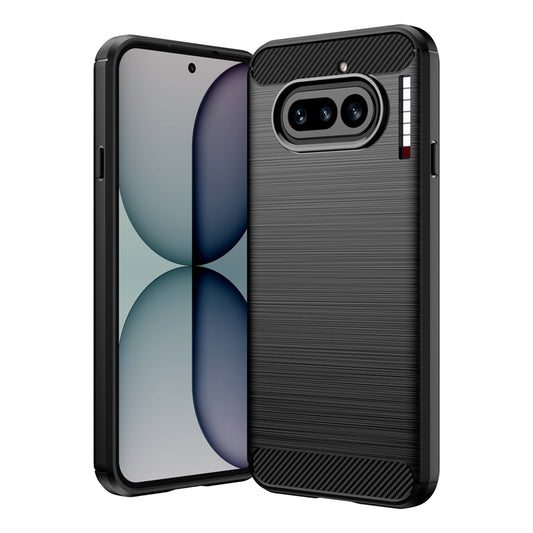 Deksel for Nothing Phone (4a), Techsuit, Karbon, Svart