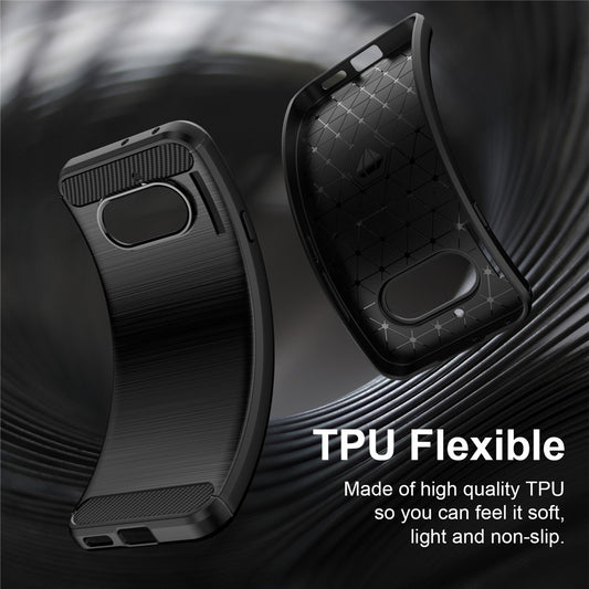 Deksel for Nothing Phone (4a), Techsuit, Karbon, Svart