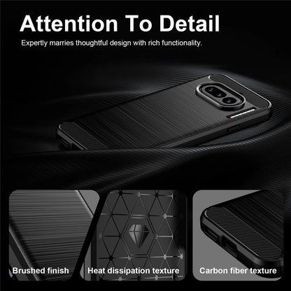 Deksel for Nothing Phone (4a), Techsuit, Karbon, Svart