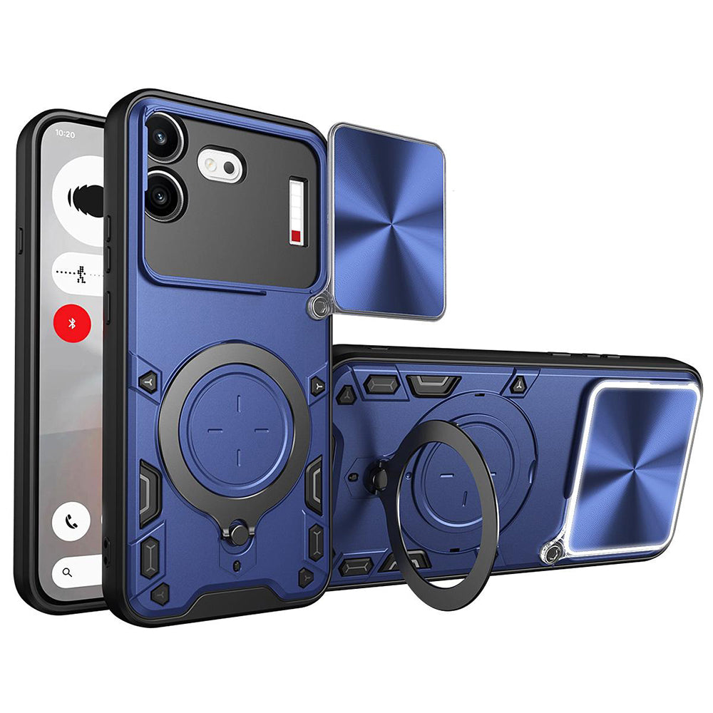 Deksel for Nothing Phone (4b), Techsuit, CamGuard Pro, Blå