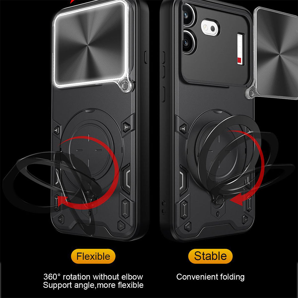 Deksel for Nothing Phone (4b), Techsuit, CamGuard Pro, Blå