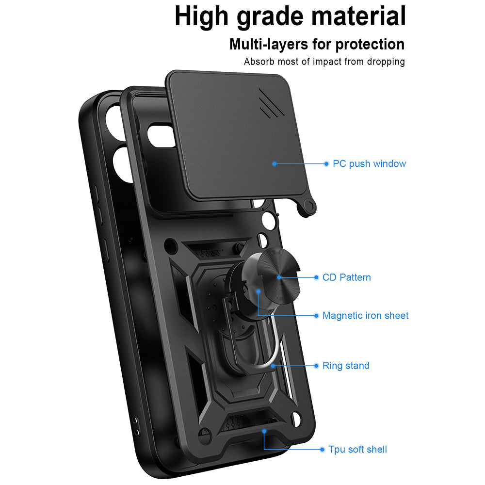 Deksel til Nothing Phone (4b), Techsuit, CamShield, Svart