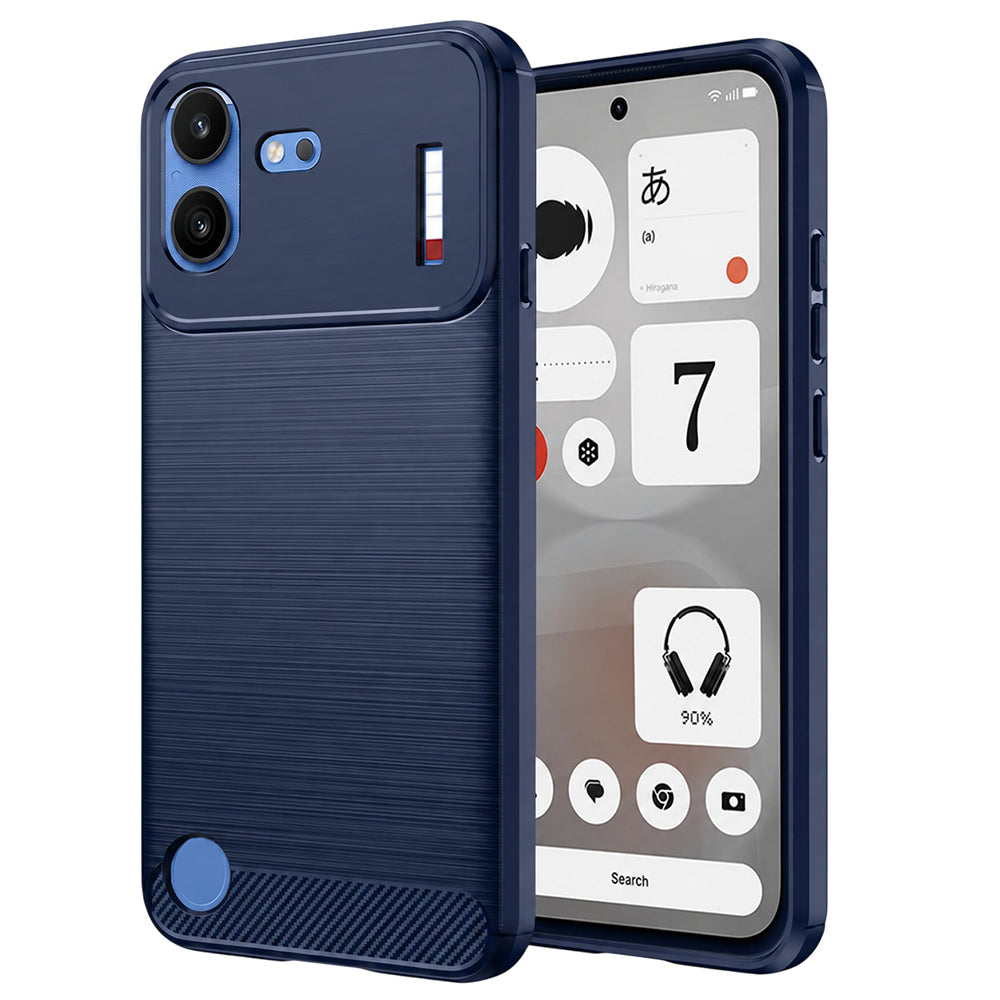Deksel til Nothing Phone (4b), Techsuit, Karbon, Blå