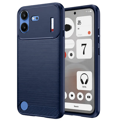 Deksel til Nothing Phone (4b), Techsuit, Karbon, Blå