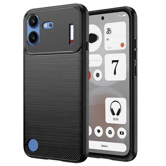 Deksel til Nothing Phone (4b), Techsuit, Karbon, Svart