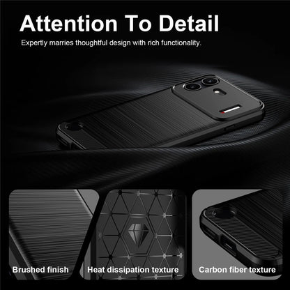 Deksel til Nothing Phone (4b), Techsuit, Karbon, Svart