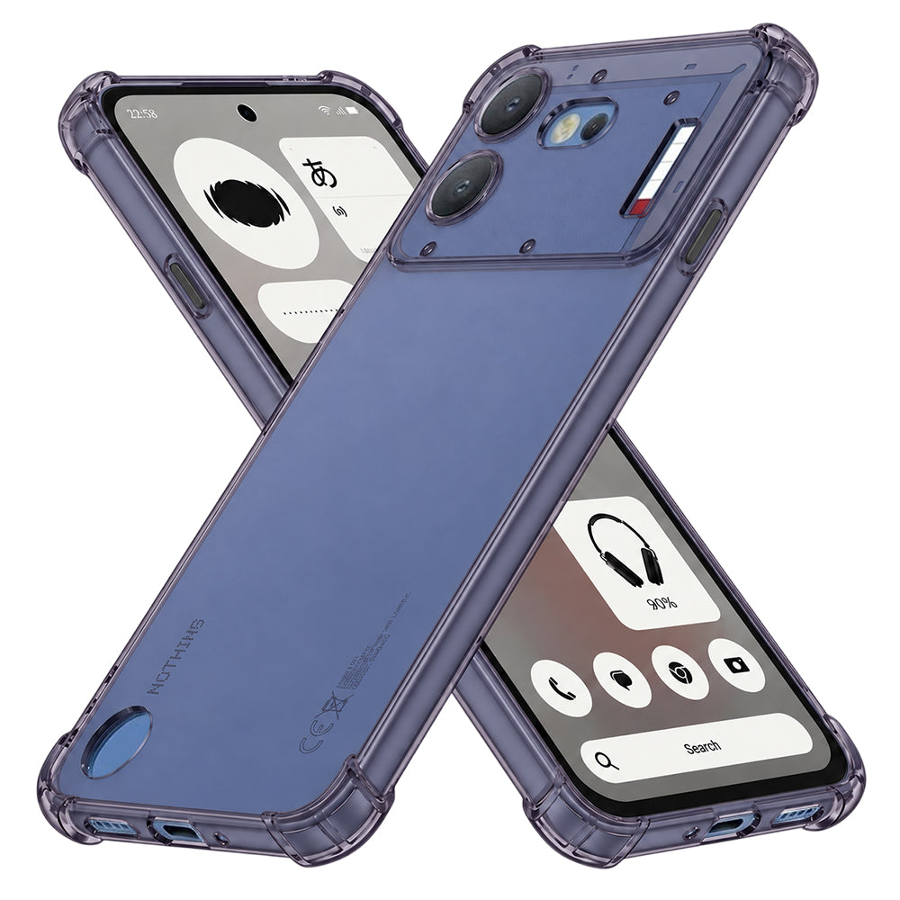 Deksel til Nothing Phone (4b), Techsuit, Støtsikker Klar, Røykfarget