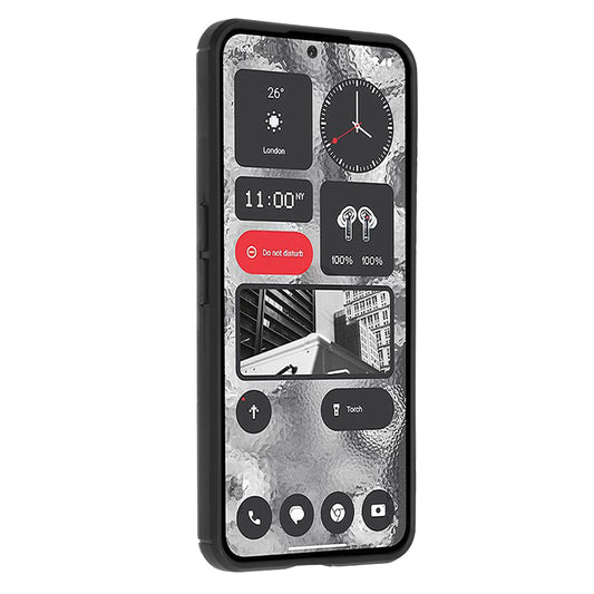 Deksel til Nothing Phone (2), Techsuit, karbon, svart