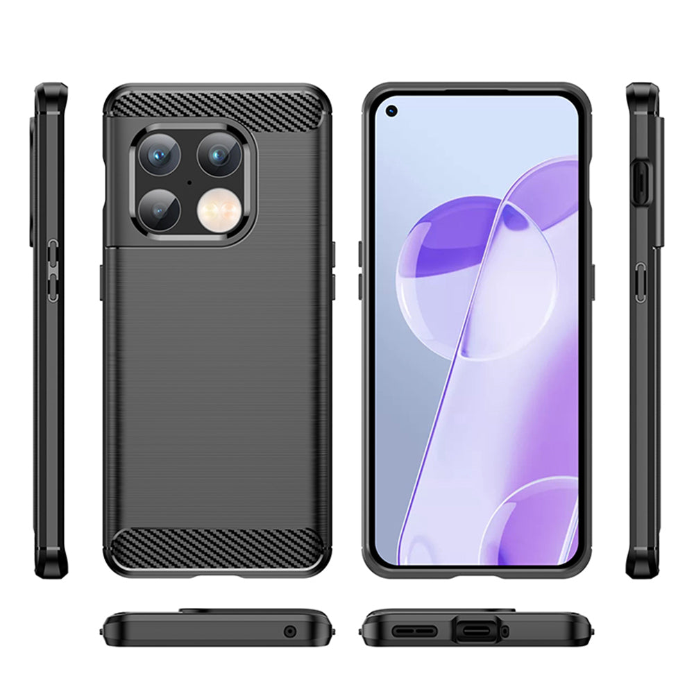 Deksel til OnePlus 10 Pro, Techsuit, Karbon, Svart