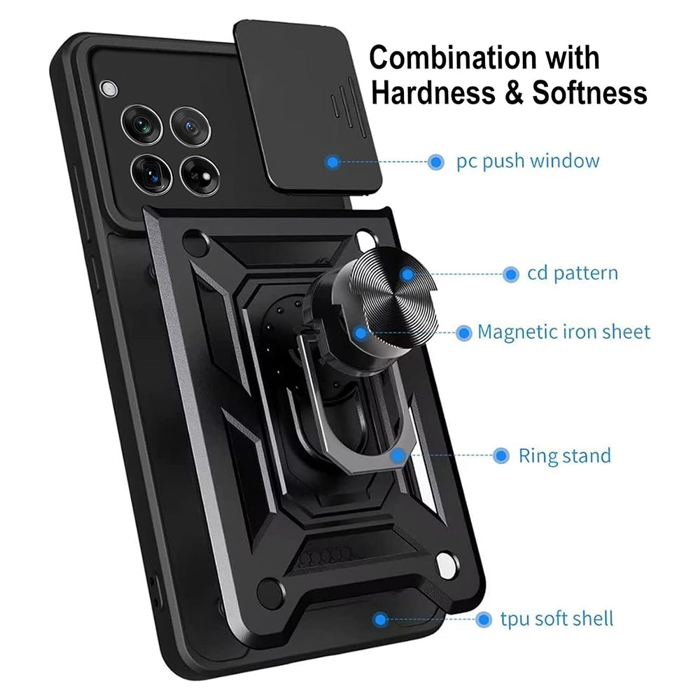 Deksel for OnePlus 12, Techsuit, CamShield, Svart