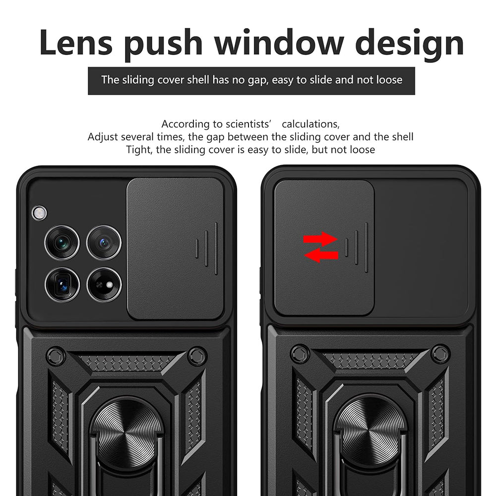 Deksel for OnePlus 12, Techsuit, CamShield, Svart