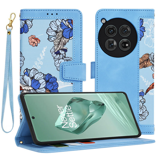 Deksel til OnePlus 12, Techsuit, FlipCraft, Blå
