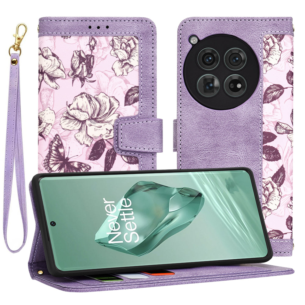 Deksel til OnePlus 12, Techsuit, FlipCraft, Lilla