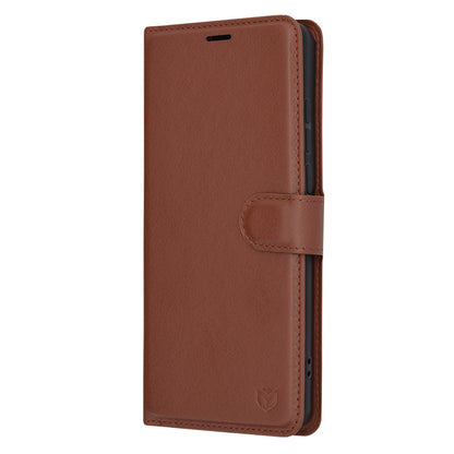 Deksel til OnePlus 12, Techsuit, Leather Folio, Brun