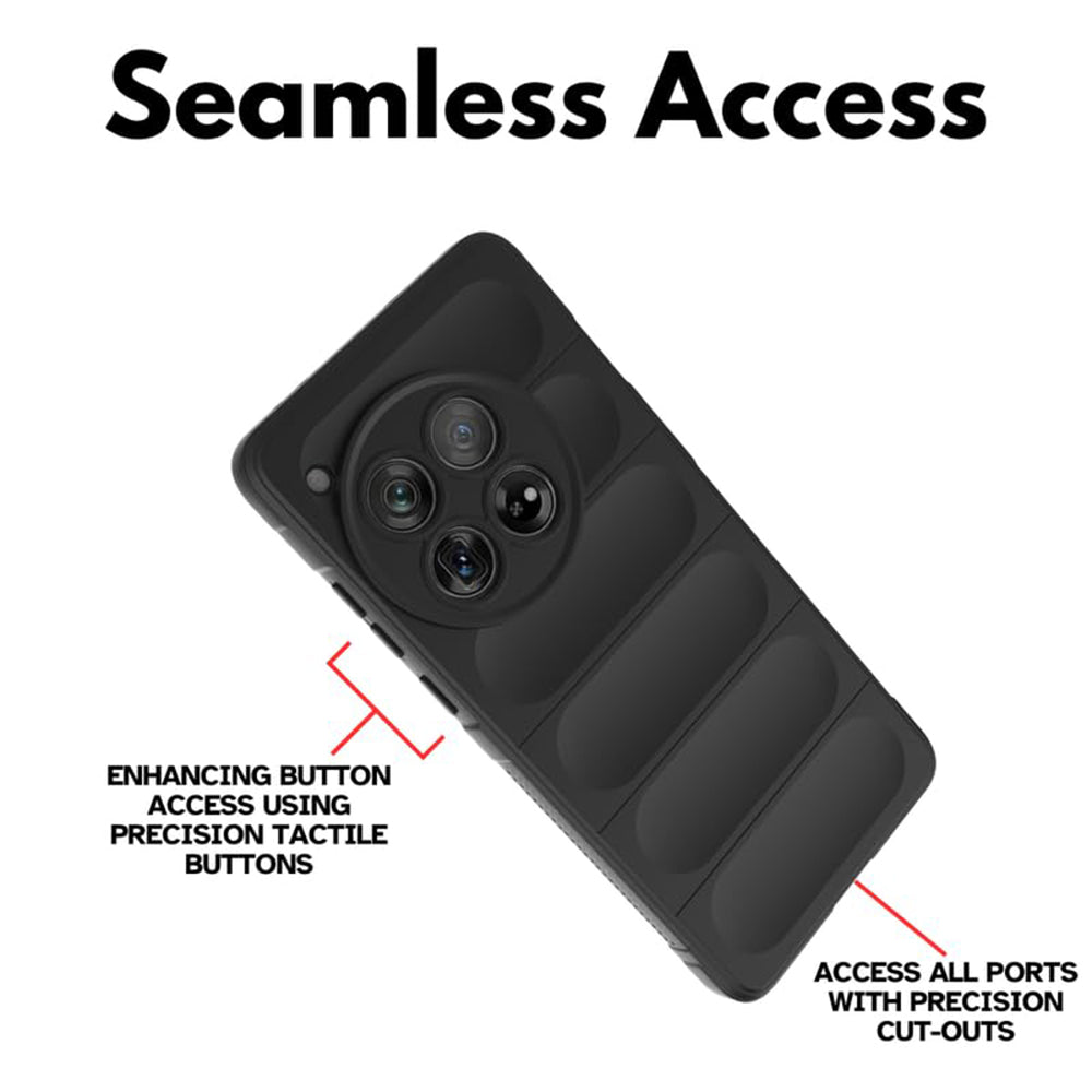 Deksel til OnePlus 12, Techsuit, Magic Shield, Svart