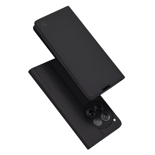 Deksel for OnePlus 12, Techsuit, Magskin Book, Svart