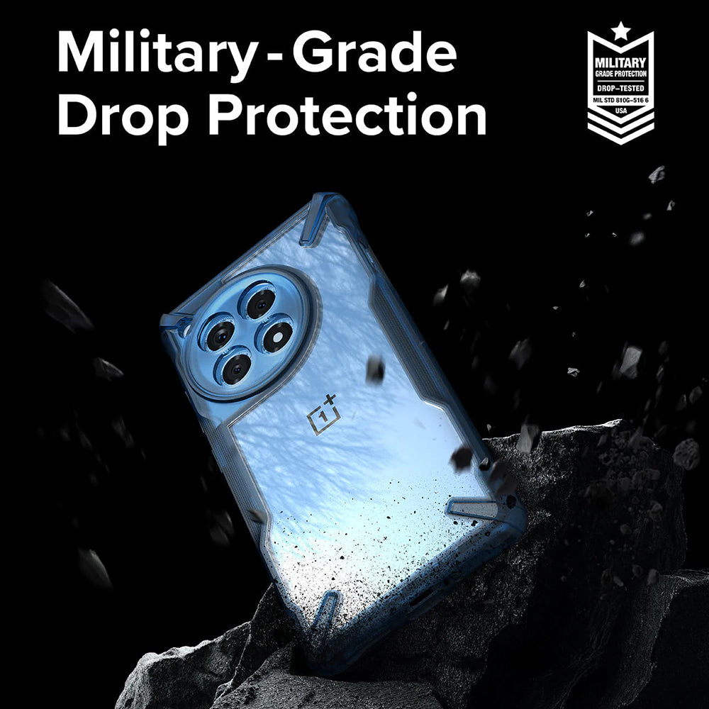 Deksel for OnePlus 12R, Ringke, Fusion X, Blå