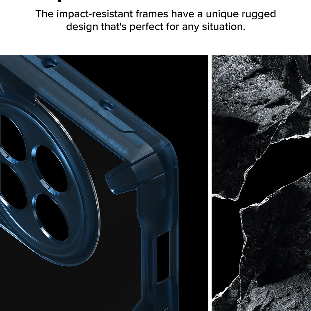 Deksel for OnePlus 12R, Ringke, Fusion X, Blå