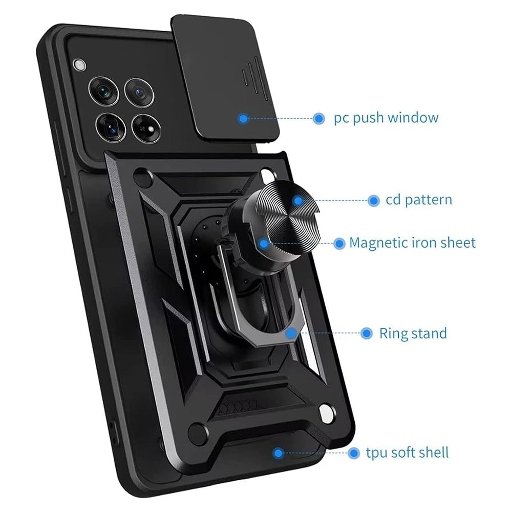 Deksel til OnePlus 12R, Techsuit, CamShield, Rosa